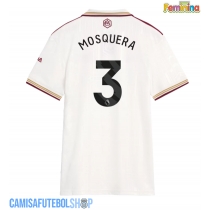 Camisa de time de futebol Arsenal Cristhian Mosquera #3 Replicas 3º Equipamento Feminina 2025-26 Manga Curta